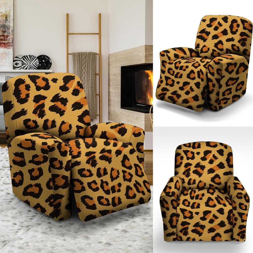 Yellow Cheetah Recliner Cover-grizzshop