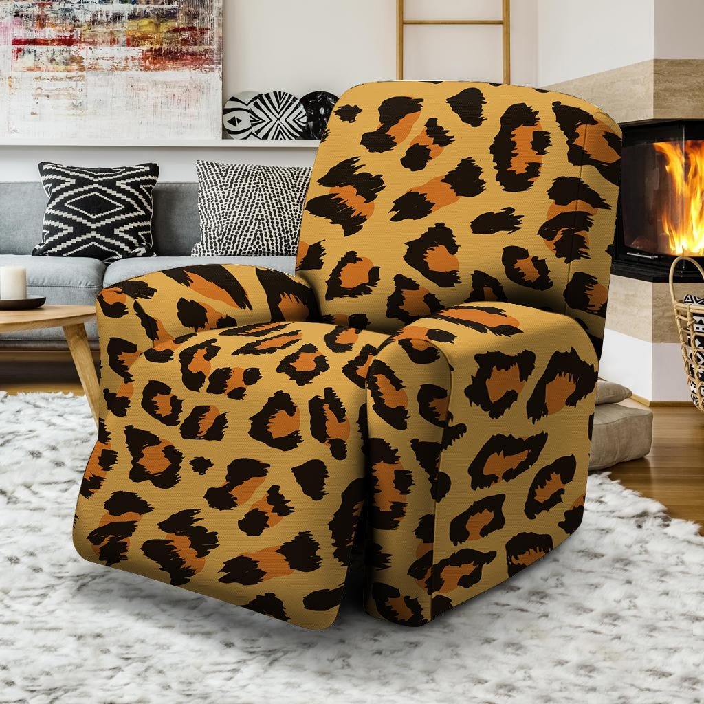 Yellow Cheetah Recliner Cover-grizzshop