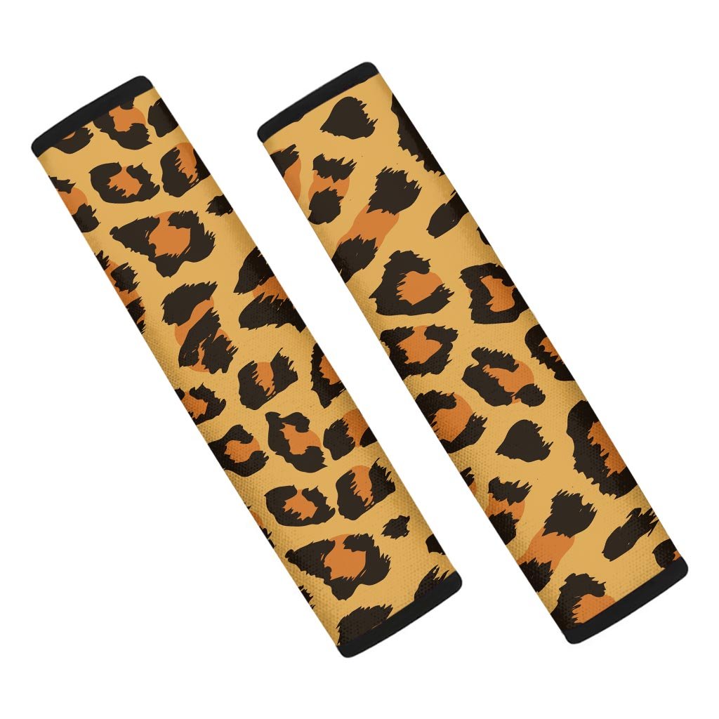 Yellow Cheetah Seat Belt Cover-grizzshop