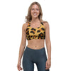 Yellow Cheetah Sports Bra-grizzshop