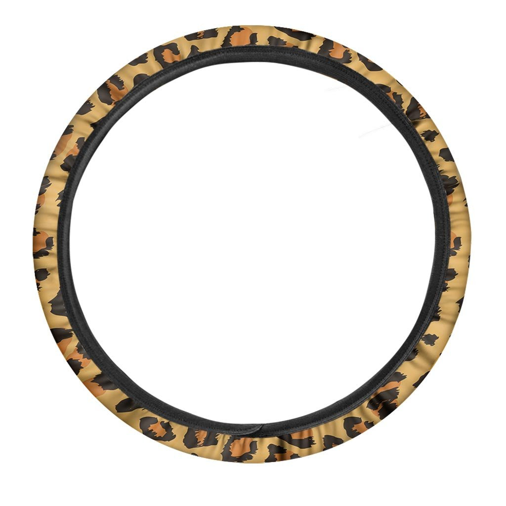 Yellow Cheetah Steering Wheel Cover-grizzshop