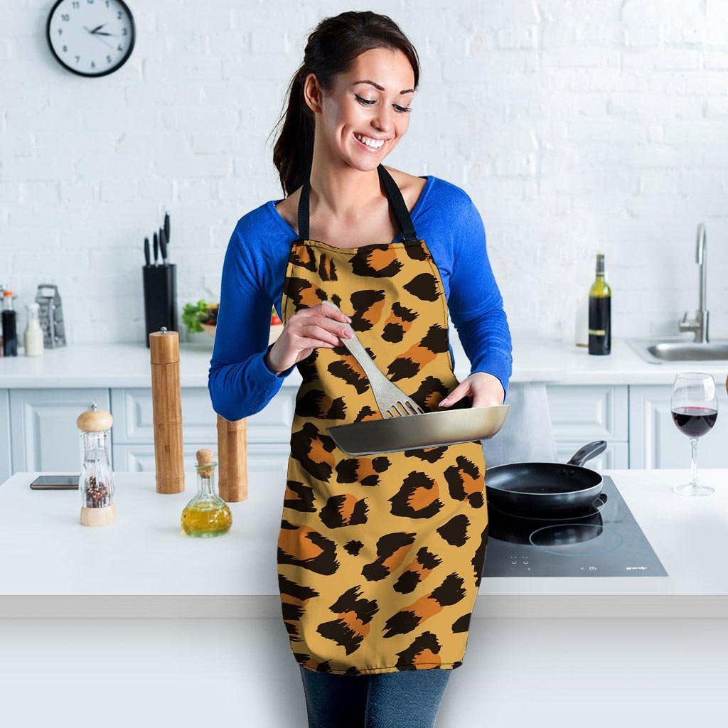 Yellow Cheetah Women's Apron-grizzshop