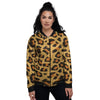 Yellow Cheetah Women's Bomber Jacket-grizzshop