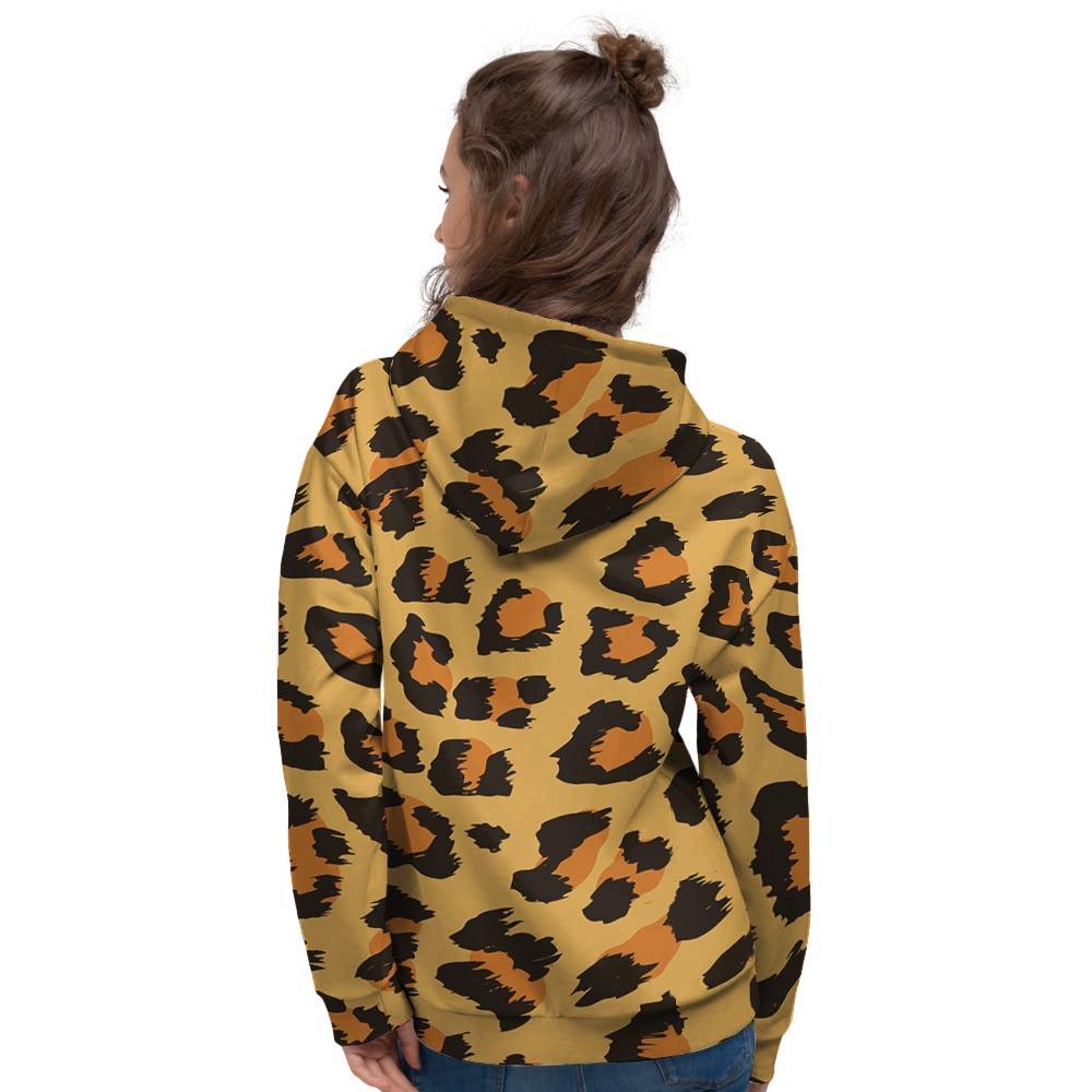 Yellow Cheetah Women's Hoodie-grizzshop