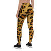 Yellow Cheetah Women's Leggings-grizzshop