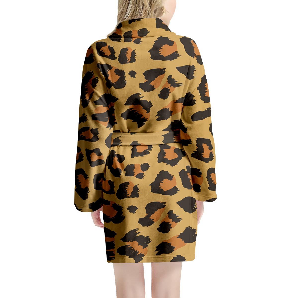 Yellow Cheetah Women's Robe-grizzshop