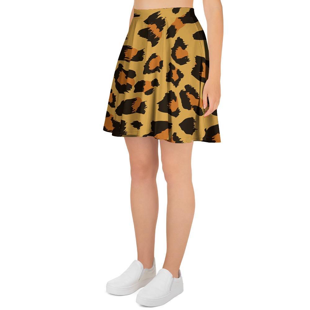 Yellow Cheetah Women's Skirt-grizzshop