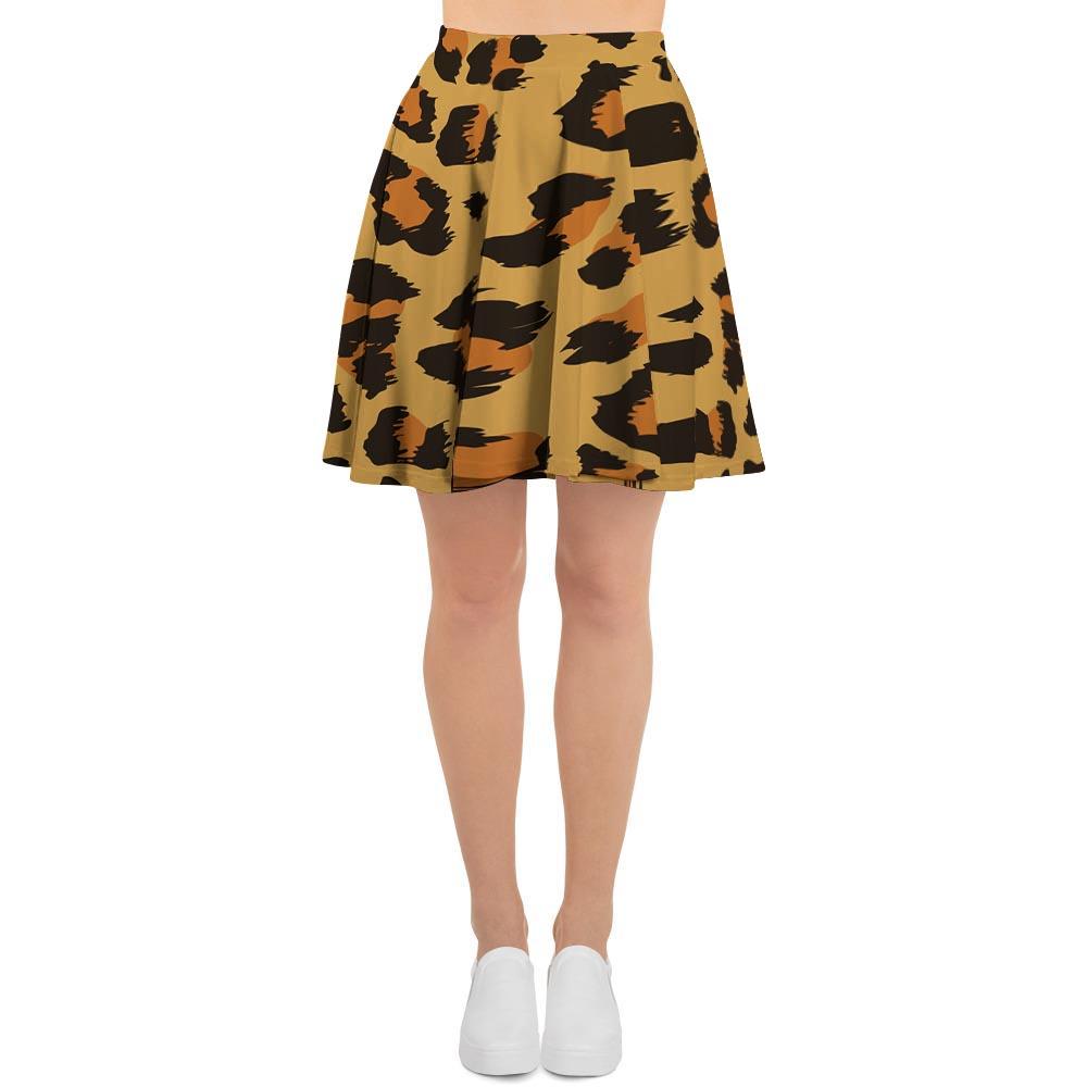 Yellow Cheetah Women's Skirt-grizzshop