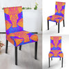 Yellow Elephant Mandala Print Chair Cover-grizzshop