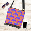 Yellow Elephant Mandala Print Crossbody Bags-grizzshop