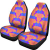 Yellow Elephant Mandala Print Universal Fit Car Seat Cover-grizzshop