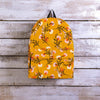 Yellow Floral Retro Print Backpack-grizzshop