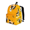 Yellow Flower Print Backpack-grizzshop