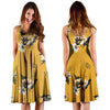 Yellow Flower Print Dress-grizzshop