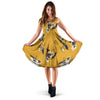 Yellow Flower Print Dress-grizzshop