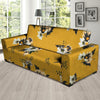 Yellow Flower Print Sofa Cover-grizzshop