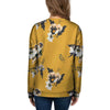 Yellow Flower Print Women's Sweatshirt-grizzshop