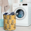 Yellow Hawaiian Pineapple Print Laundry Basket-grizzshop