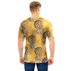 Yellow Hawaiian Pineapple Print Men T Shirt-grizzshop