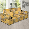 Yellow Hawaiian Pineapple Print Sofa Cover-grizzshop