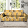 Yellow Hawaiian Pineapple Print Sofa Cover-grizzshop