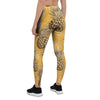 Yellow Hawaiian Pineapple Print Women's Leggings-grizzshop