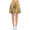 Yellow Hawaiian Pineapple Print Women's Skirt-grizzshop
