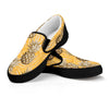 Yellow Hawaiian Pineapple Print Women's Slip On Sneakers-grizzshop