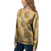 Yellow Hawaiian Pineapple Print Women's Sweatshirt-grizzshop