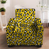 Yellow Leopard Armchair Cover-grizzshop