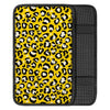 Yellow Leopard Car Console Cover-grizzshop