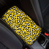 Yellow Leopard Car Console Cover-grizzshop