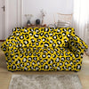 Yellow Leopard Loveseat Cover-grizzshop
