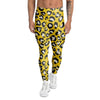 Yellow Leopard Men's Leggings-grizzshop