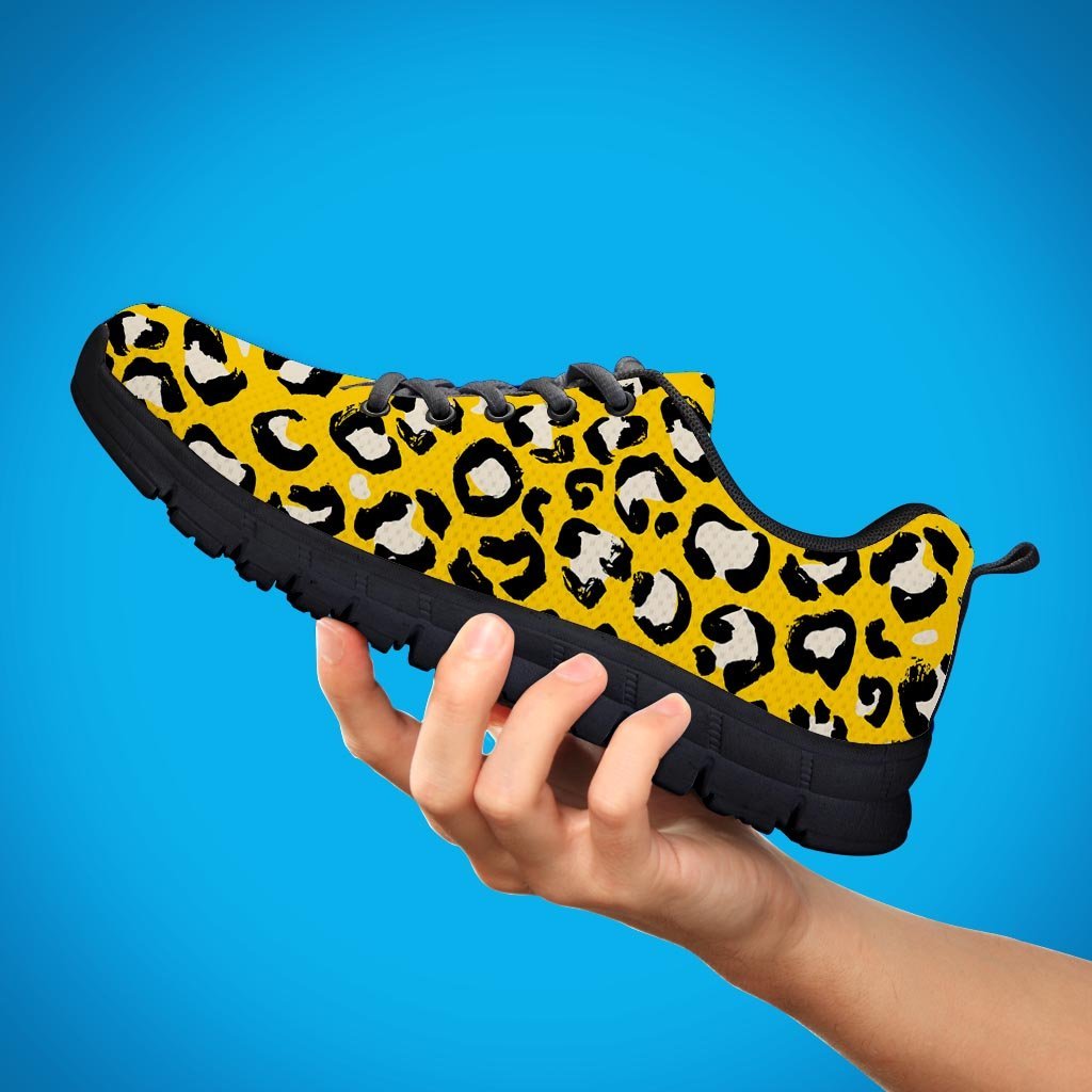 Yellow Leopard Men's Sneakers-grizzshop