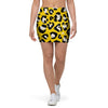 Yellow Leopard Mini Skirt-grizzshop