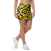 Yellow Leopard Mini Skirt-grizzshop
