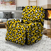 Yellow Leopard Recliner Cover-grizzshop