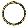 Yellow Leopard Steering Wheel Cover-grizzshop