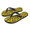 Yellow Leopard Women's Flip Flops-grizzshop