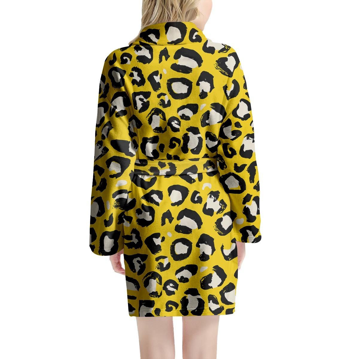 Yellow Leopard Women's Robe-grizzshop