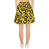 Yellow Leopard Women's Skirt-grizzshop