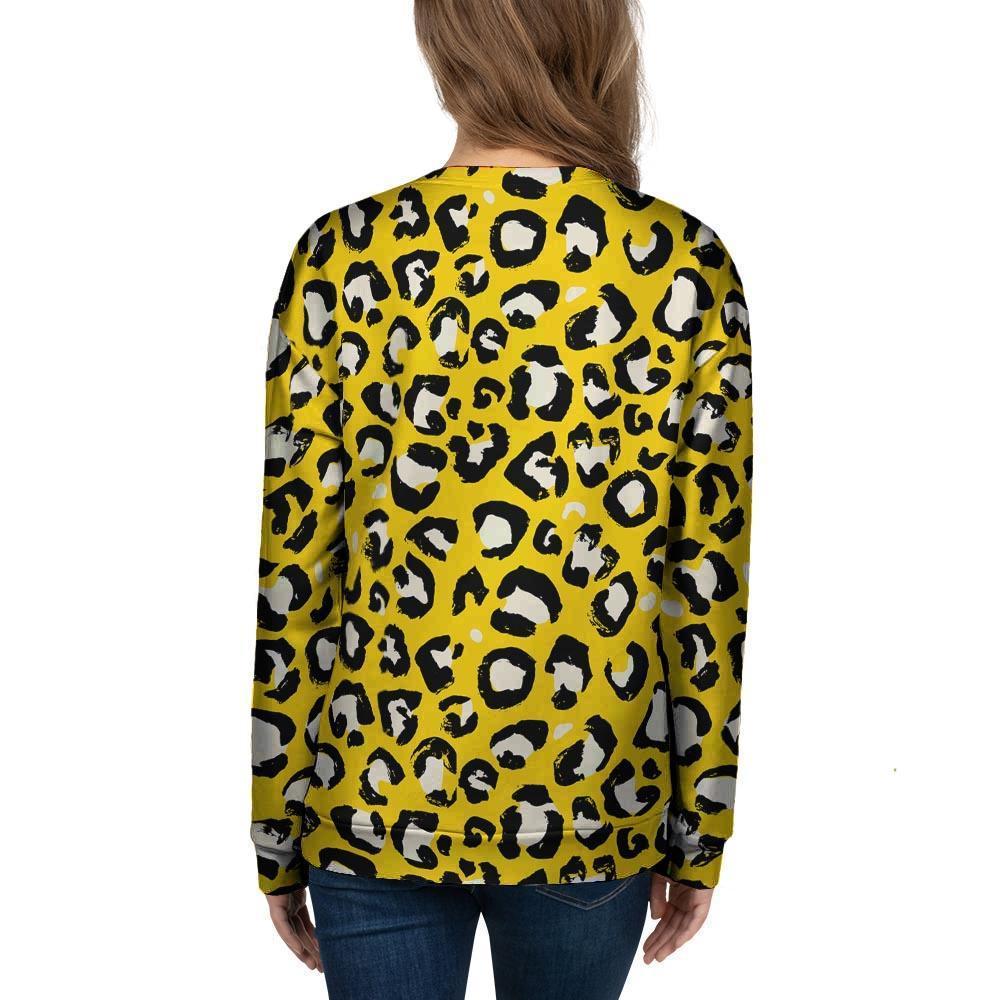 Yellow Leopard Women's Sweatshirt-grizzshop