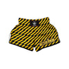 Yellow Lightning Spark Print Pattern Muay Thai Boxing Shorts-grizzshop