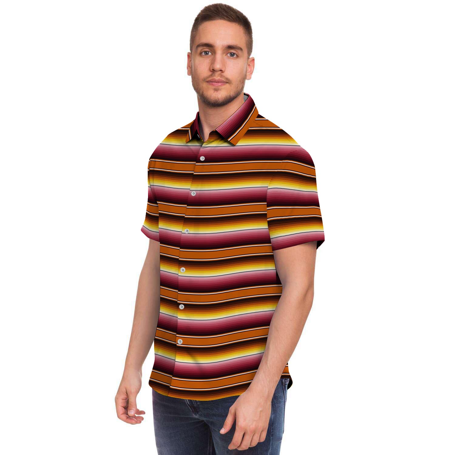 Yellow Mexican Baja Men's Short Sleeve Shirt-grizzshop