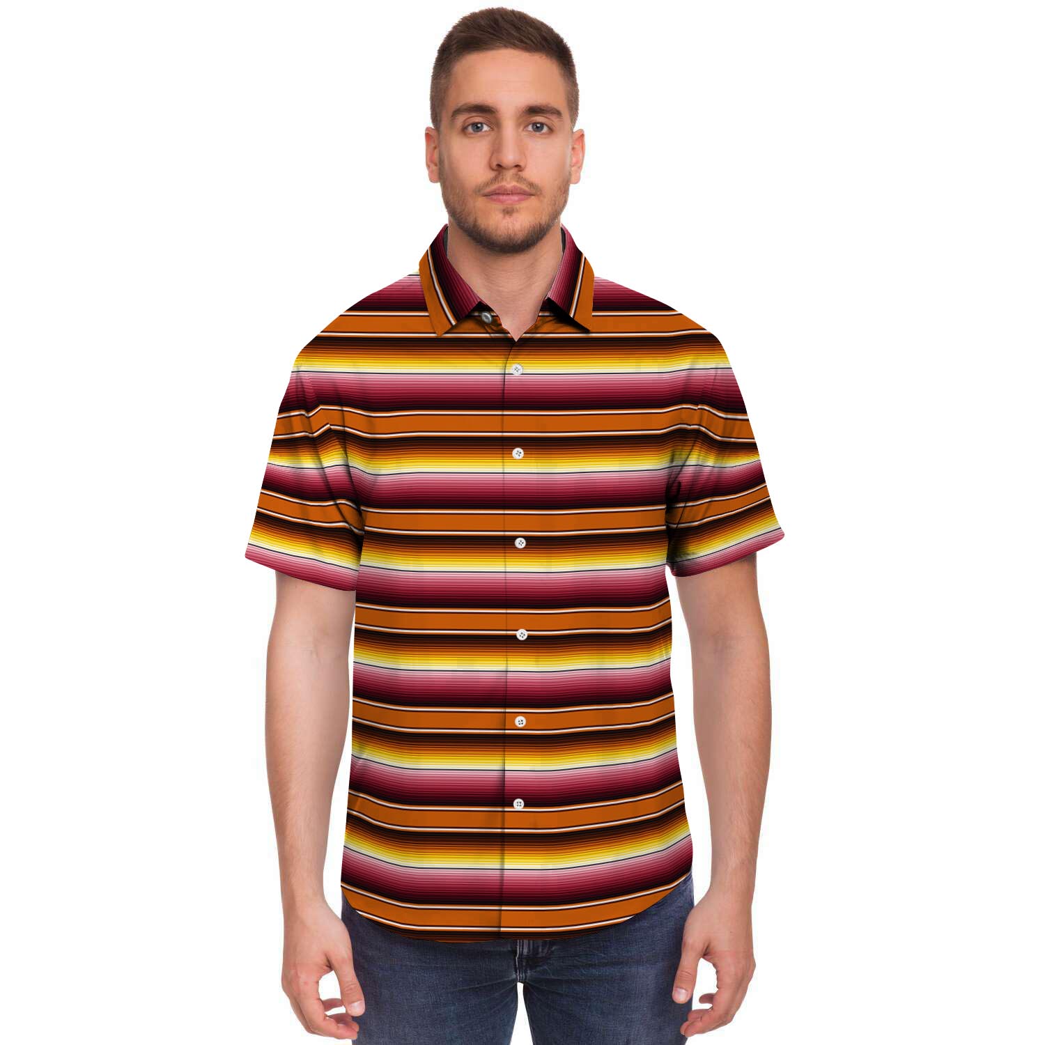 Yellow Mexican Baja Men's Short Sleeve Shirt-grizzshop