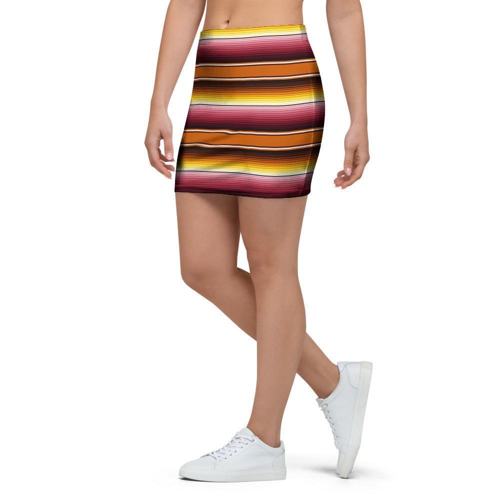Yellow Mexican Baja Mini Skirt-grizzshop