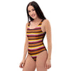 Yellow Mexican Baja One Piece Swimsuite-grizzshop