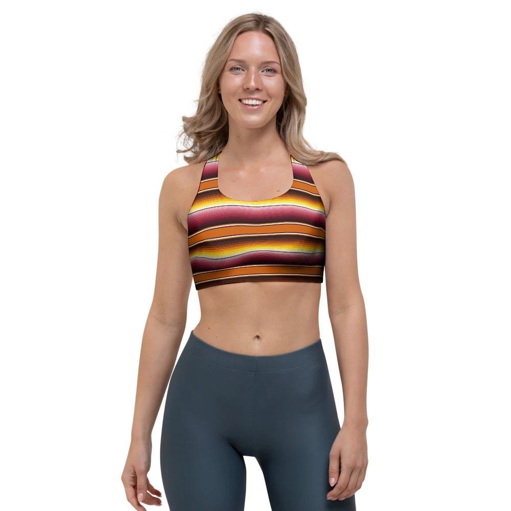 Yellow Mexican Baja Sports Bra-grizzshop