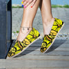 Yellow Monarch Butterfly Canvas Shoes-grizzshop